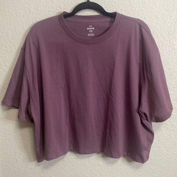 Under Armour crop simple tee size XL purple - Picture 1 of 8